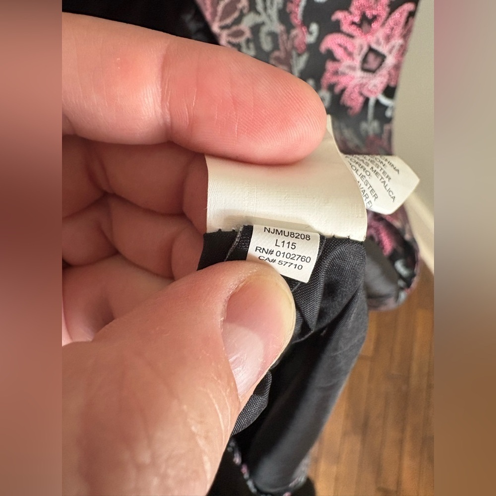 Kate Spade Finer Things Tapestry Jacquard Jacket – Size 14 – Metallic Blue/Pink - Picture 13 of 13